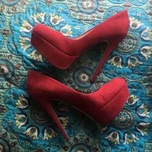 ALDO 🍒 Cherry Red Platform High Heels